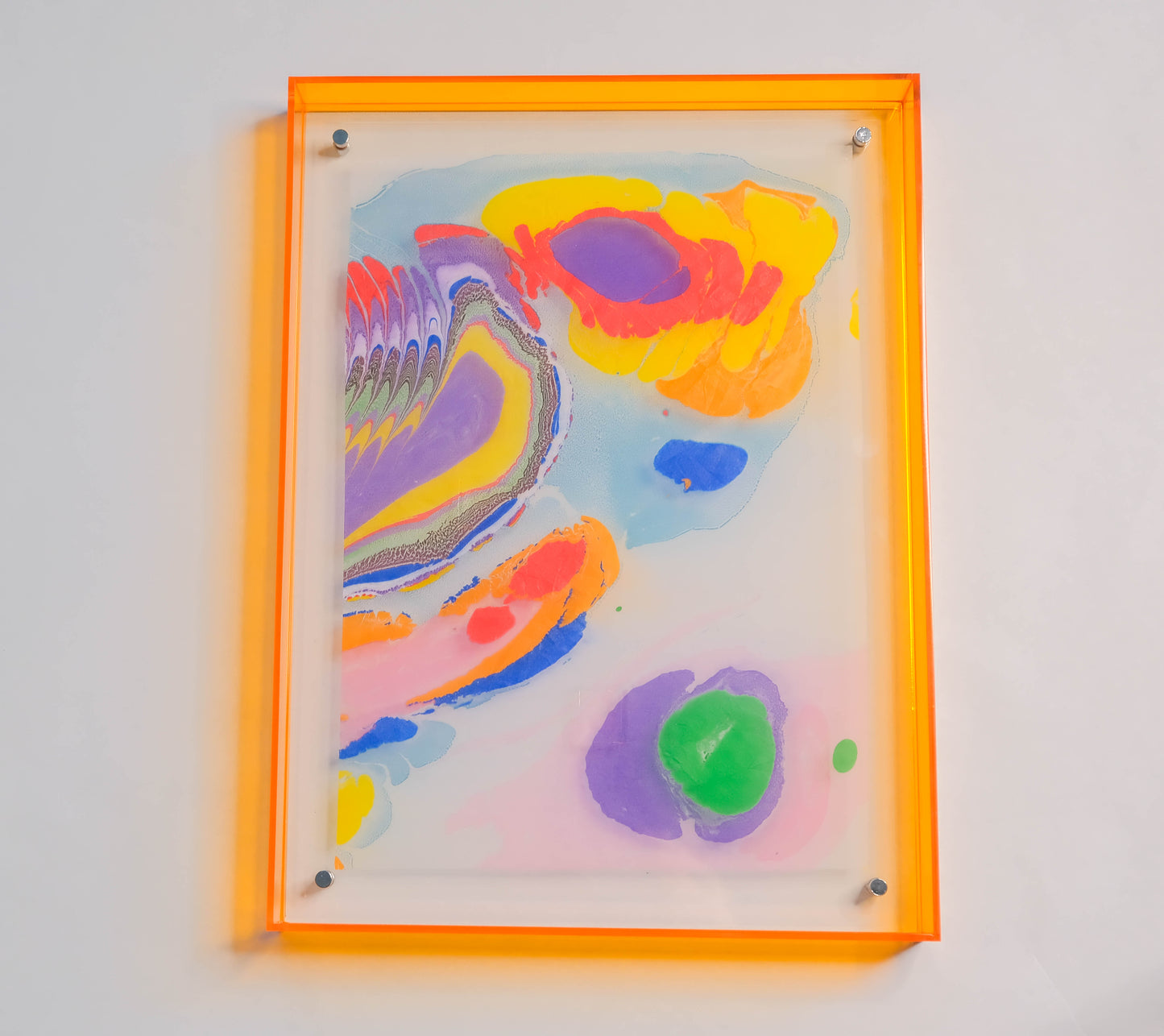 Time Bender print with orange frame