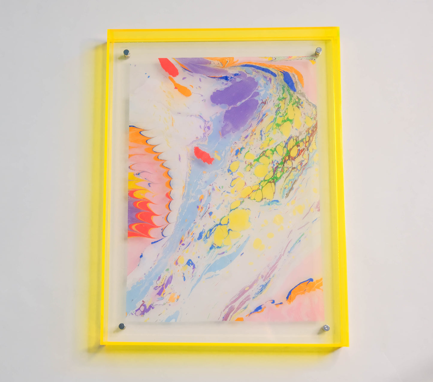 Time Bender print with yellow frame