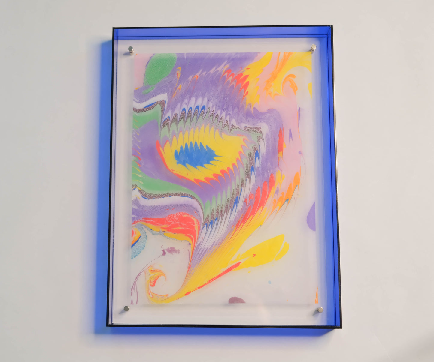 Time Bender print with blue frame