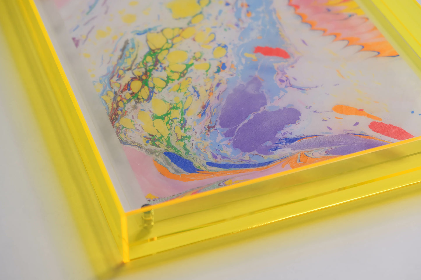 Time Bender print with yellow frame