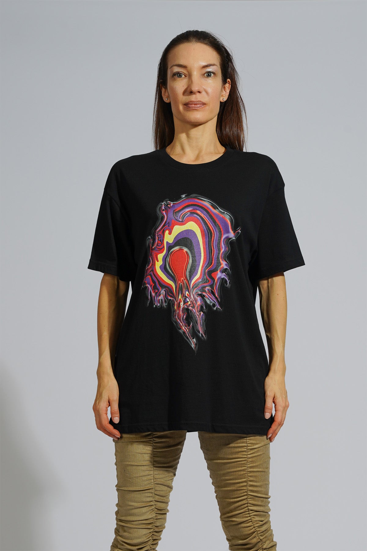 Graphic art tee energy being print